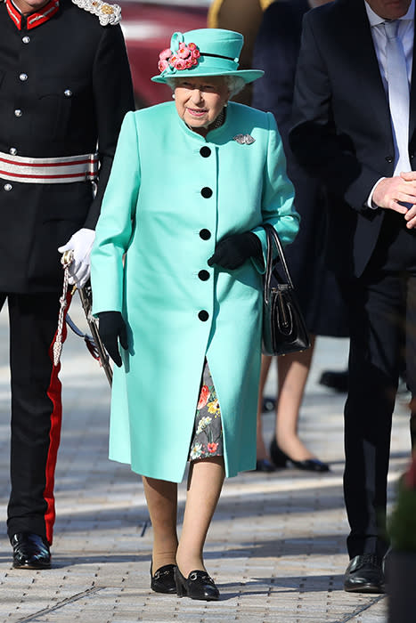 the-queen-turqouise-coat-dress