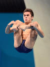 Ukraine's Oleksandr Bondar during the Men's 10m Platform Final. 