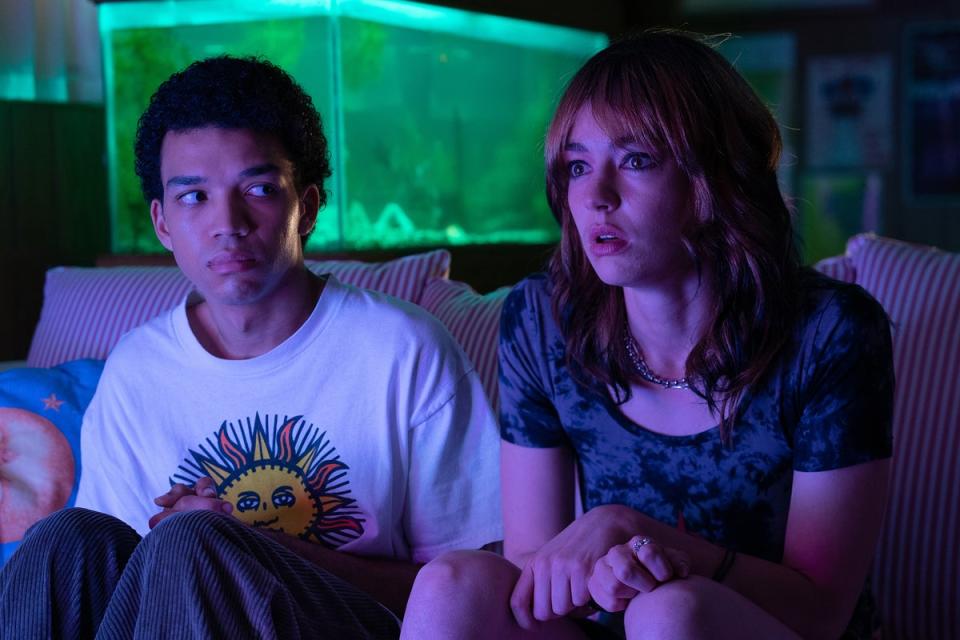 Justice Smith and Brigette Lundy-Paine in ‘I Saw the TV Glow’ (A24)