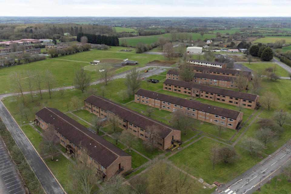 Wethersfield is a former RAF base now housing up to 580 asylum seekers (PA)