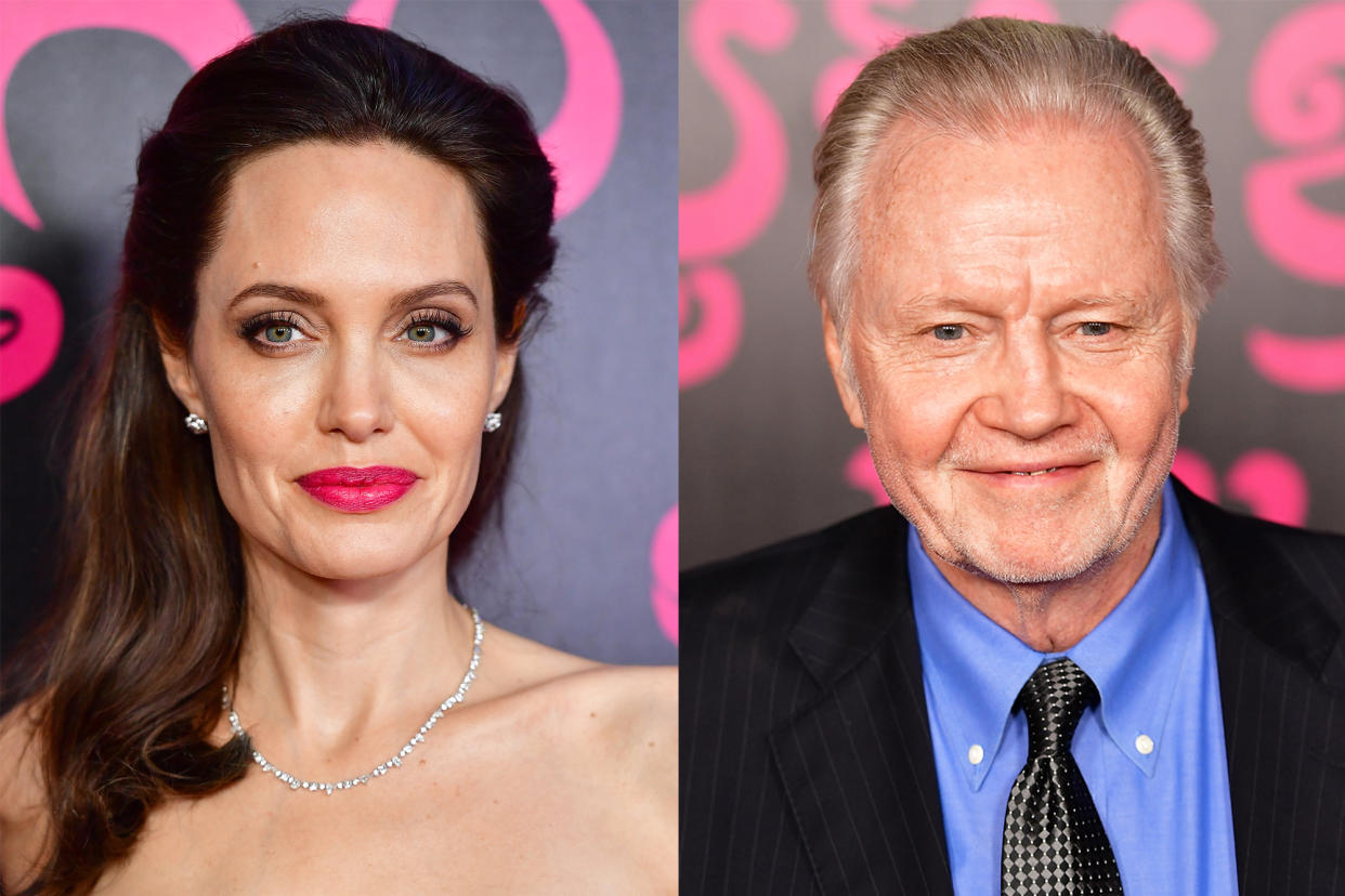 Angelina Jolie, left, and Jon Voight arrive to the New York premiere of <i>First They Killed My Father</i>, on Sept. 14, 2017, in New York City. (Photo: James Devaney/Getty Images)