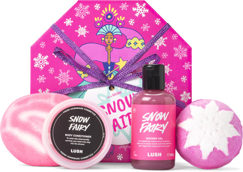 Lush 'Snow Fairy' gift set with decorative box