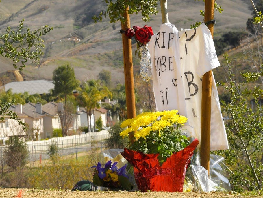 Kobe Bryant helicopter crash site memorial