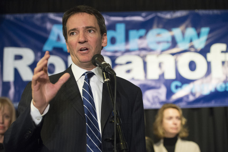 Andrew Romanoff speaks at a campaign event.&nbsp; (Photo: Brent Lewis via Getty Images)