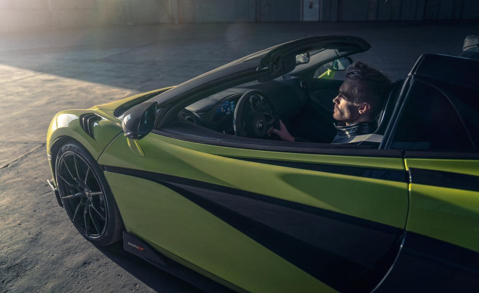 <p>Despite the increase in mass, performance of both 600LTs is close to identical. McLaren quotes the same 2.8-second zero-to-62-mph time as the coupe, and the time it quotes for the Spider, 8.4-seconds from zero to 124 mph, is just two-tenths slower.</p>