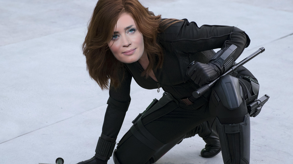 "No. Shan't!" — Black Widow to the bad guys