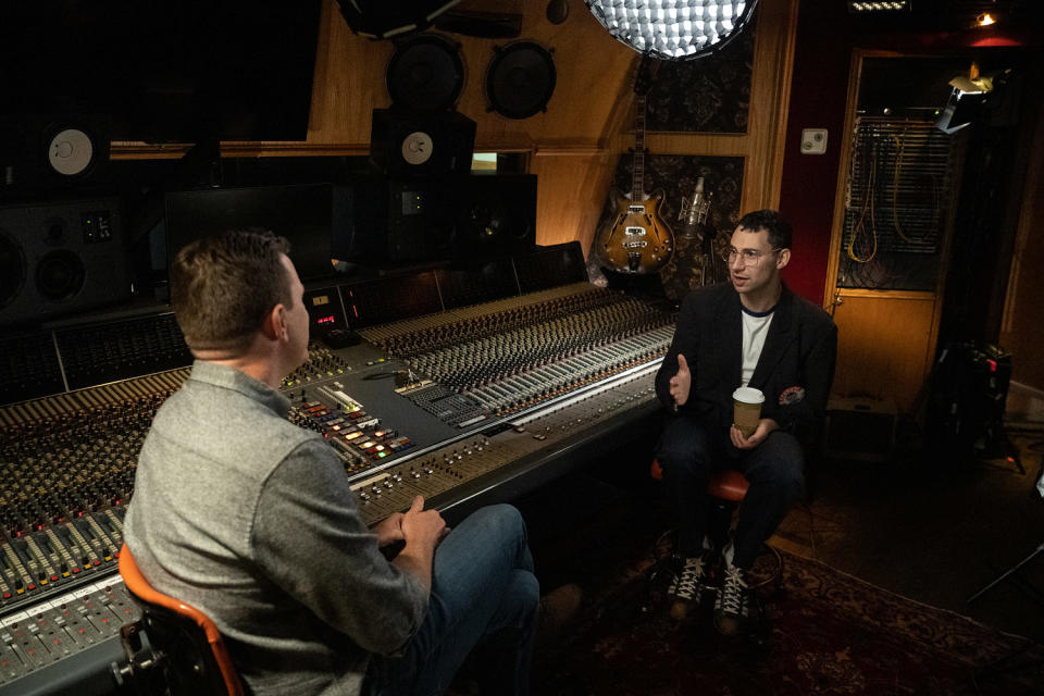 Willie Geist and Jack Antonoff. (Nathan Congleton / TODAY)