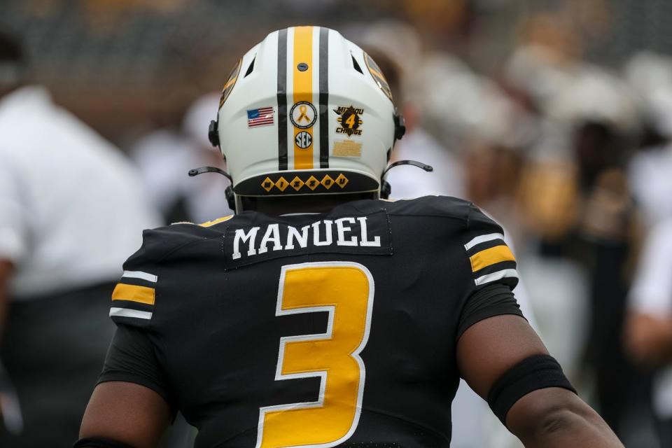 Missouri defensive back Martez Manuel (3) watches during a game against Central Michigan last season at Faurot Field.