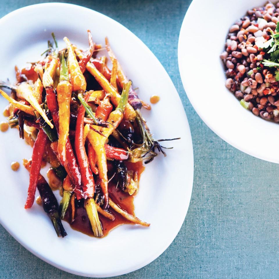 Sorghum-Glazed Baby Carrots