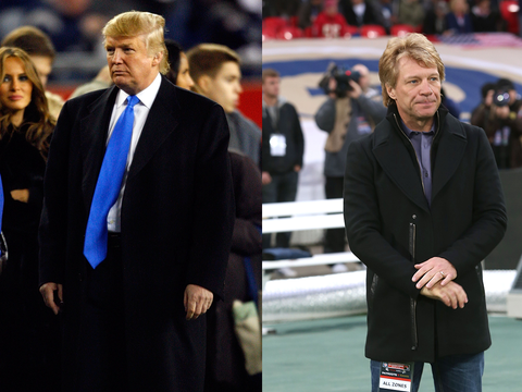 Donald Trump and Jon Bon Jovi