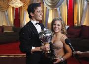 <p>File this under unsurprising <em>DWTS</em> wins: In 2009, this Olympic gymnast took home the gold. She also went on to compete in season 15 <em>All-Stars</em>.</p>
