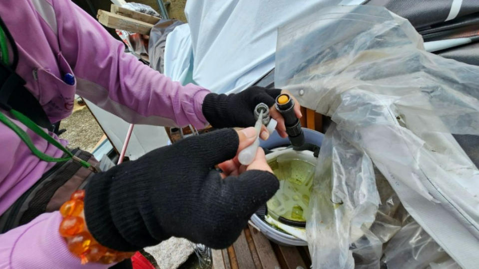 凱米颱風雨彈炸南部，釀出嚴重淹水災情，病媒蚊也增多，登革熱、類鼻疽疫情恐拉警報。南市府衛生局提供