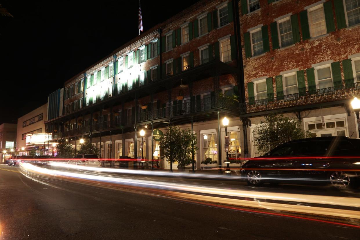 Marshall House. USA Today named the Marshall House one of the best haunted hotels in the U.S.. Since 1851, this hotel has been used as a hospital three times. Guests have reported seeing ghosts in the hallways, hearing nonexistent children running down the halls and faucets turning on by themselves.