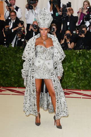 <p>Getty Images</p> Rihanna at the 2018 Met Gala.