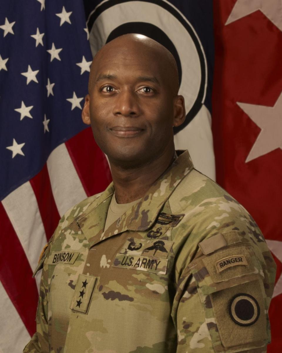 Lt. Gen. Xavier Brunson is currently commander of I Corps and and Joint Base Lewis-McChord in Washington.