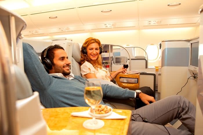 emirates business class services