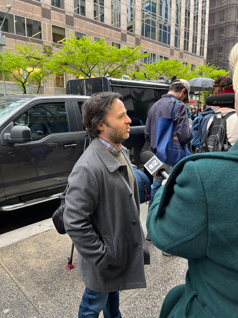 NYC picket at Peacock NewFronts