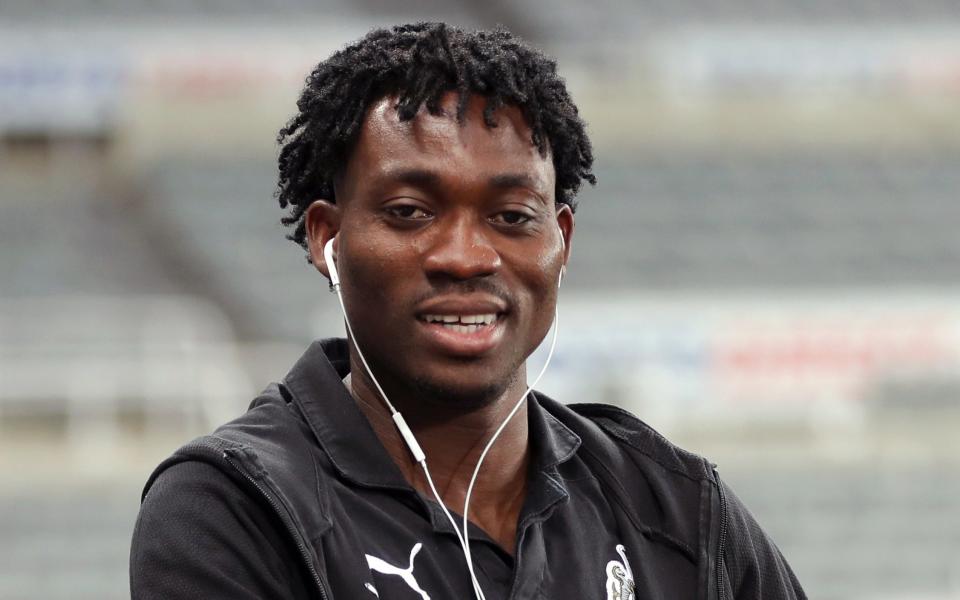 Christian Atsu.  Newcastle United are anxiously awaiting news of the former midfielder amid reports that he has been trapped in the earthquakes which hit Turkey and Syria on Monday - Richard Sellers/PA Wire