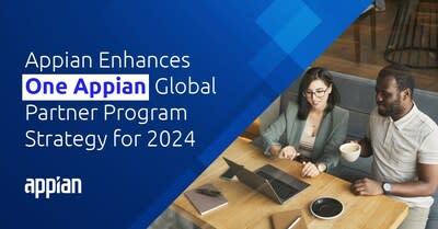 Appian announces significant updates to its partner-focused growth strategy and the “One Appian” Global Partner Program for 2024. (PRNewsfoto/Appian)