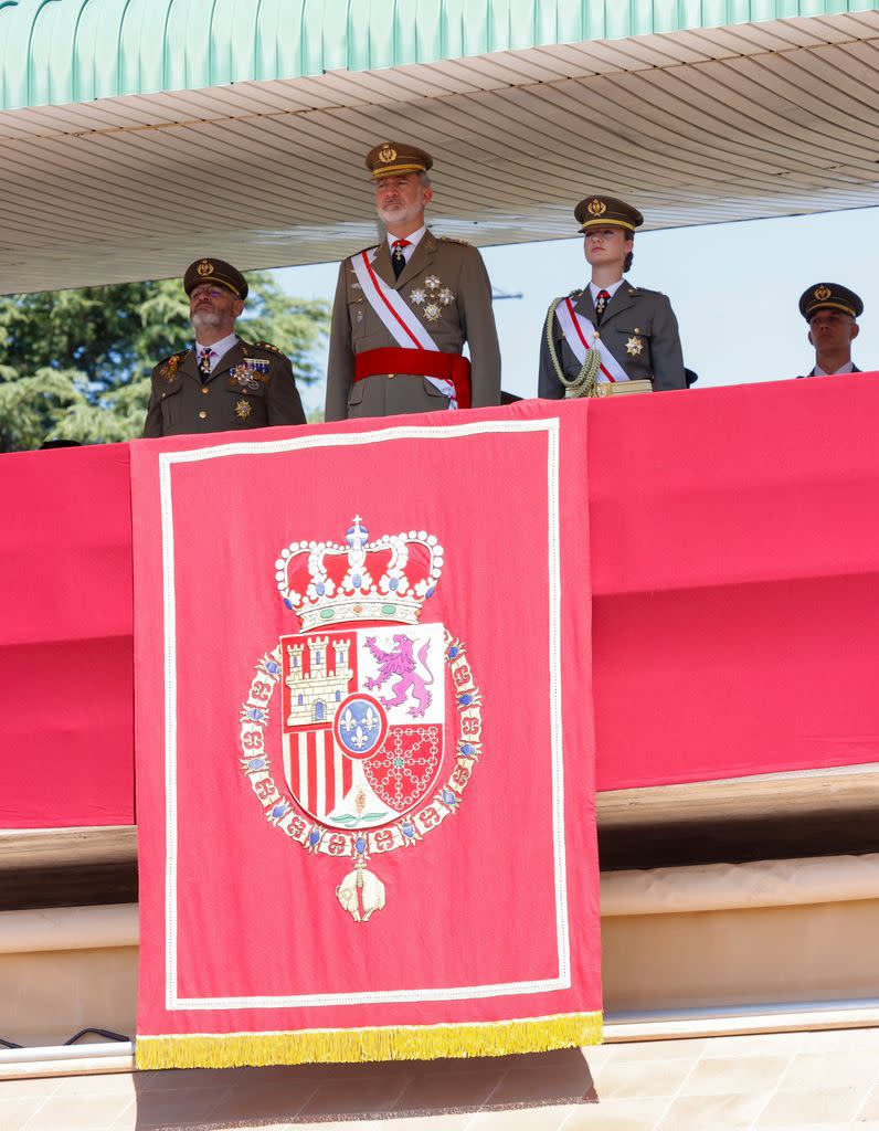 Princesa Leonor y rey Felipe en julio de 2024