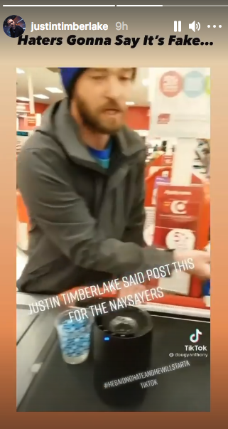 Justin Timberlake works in Target in viral TikTok