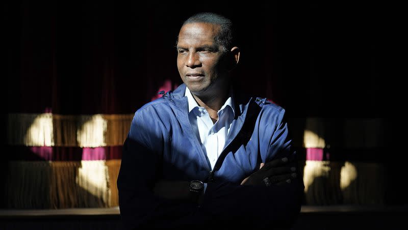 Burgess Owens, Republican candidate in Utah’s 4th Congressional District, poses for a photograph during a campaign stop on Oct. 30, 2020, in Spring City, Utah. Burgess wades deeper into the reparations debate with a new PragerU video. 