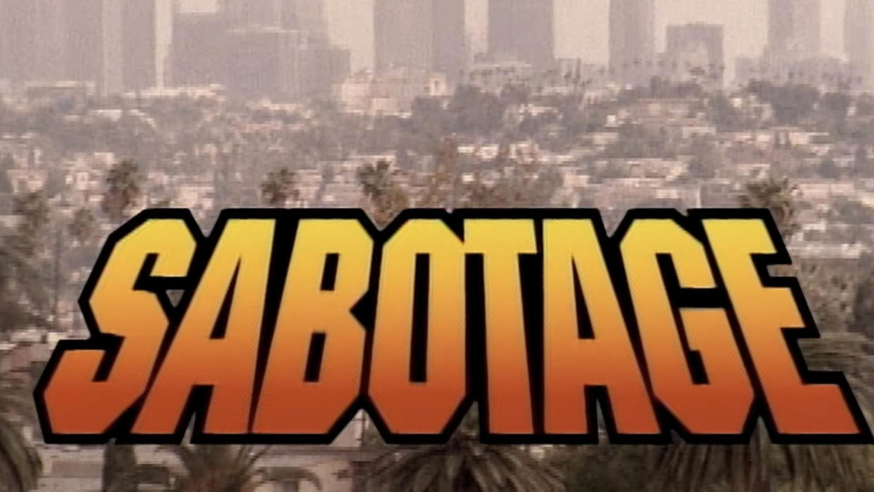  The Beastie Boys Sabotage video logo. 