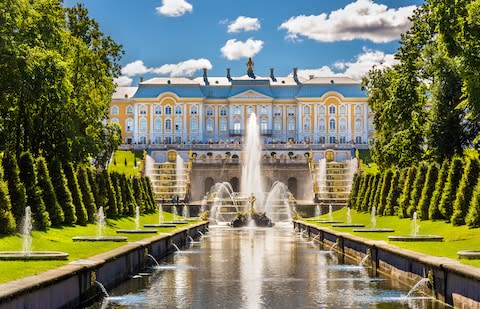 The Peterhof Palace - Credit: getty