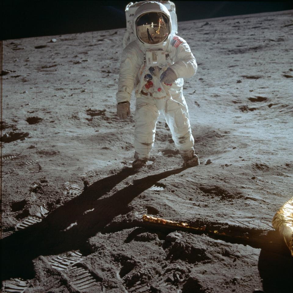 Astronaut Buzz Aldrin walks on the surface of the moon on July 20, 1969. The late Daytona Beach resident David Webb said this event played a role in his decision to become a space consultant.