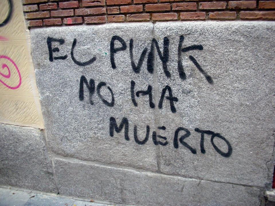 Pared grafiteada en Madrid. <a href="https://www.flickr.com/photos/daquellamanera/368241655/" rel="nofollow noopener" target="_blank" data-ylk="slk:Daniel Lobo / Flickr;elm:context_link;itc:0;sec:content-canvas" class="link ">Daniel Lobo / Flickr</a>