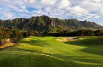 <p>Beautifully designed by architect Robin Nelson (who also designed Maui’s Kahili Golf Course), <a rel="nofollow noopener" href="http://www.puakeagolf.com/golf" target="_blank" data-ylk="slk:Puakea Golf Course;elm:context_link;itc:0;sec:content-canvas" class="link "><strong>Puakea Golf Course</strong></a> on <a rel="nofollow noopener" href="http://www.thedailymeal.com/travel/10-reasons-skip-oahu-your-next-hawaiian-vacation" target="_blank" data-ylk="slk:Kauai;elm:context_link;itc:0;sec:content-canvas" class="link "><strong>Kauai</strong></a> is one of the most enjoyable courses to play in the entire state of <a rel="nofollow noopener" href="http://www.thedailymeal.com/free-tagging-cuisine/hawaii" target="_blank" data-ylk="slk:Hawaii;elm:context_link;itc:0;sec:content-canvas" class="link "><strong>Hawaii</strong></a>, with the course riding up, down, and around deep ravines. Guests can enjoy scenic mountain views for most of the course, with ocean views for the remainder. It's open to all and priced at a maximum of $105 per person for 18 holes, but <a rel="nofollow noopener" href="http://www.puakeagolf.com/book-a-tee-time" target="_blank" data-ylk="slk:a weekend outing with Dad;elm:context_link;itc:0;sec:content-canvas" class="link "><strong>a weekend outing with Dad</strong></a> can be had for only $65 in the morning, $49 after 2 p.m., and $45 after 3 p.m.</p>