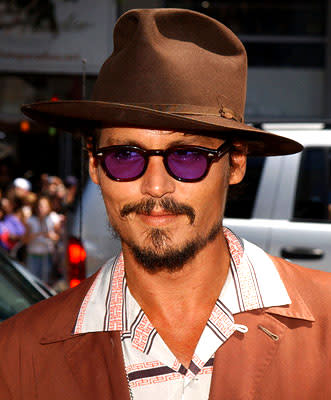 Johnny Depp at the LA premiere of Warner Bros. Pictures' Charlie and the Chocolate Factory