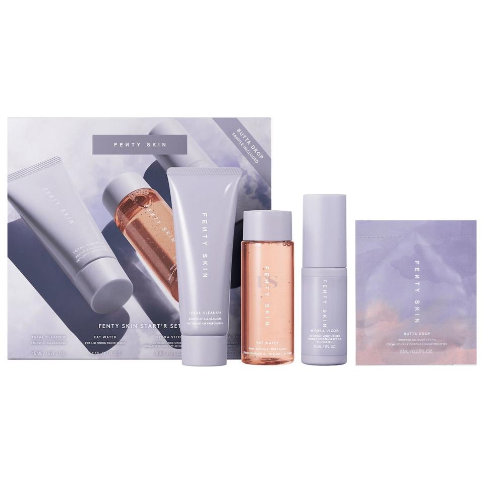 <p><a href="https://go.redirectingat.com?id=74968X1596630&url=https%3A%2F%2Fwww.sephora.com%2Fproduct%2Ffenty-skin-fenty-skin-start-r-set-P467251&sref=https%3A%2F%2Fwww.cosmopolitan.com%2Fstyle-beauty%2Ffashion%2Fg37067316%2Ftravel-gift-ideas%2F" rel="nofollow noopener" target="_blank" data-ylk="slk:Shop Now;elm:context_link;itc:0;sec:content-canvas" class="link ">Shop Now</a></p><p>Fenty Skin Travel Size Start'r Set</p><p>sephora.com</p><p>$43.00</p>