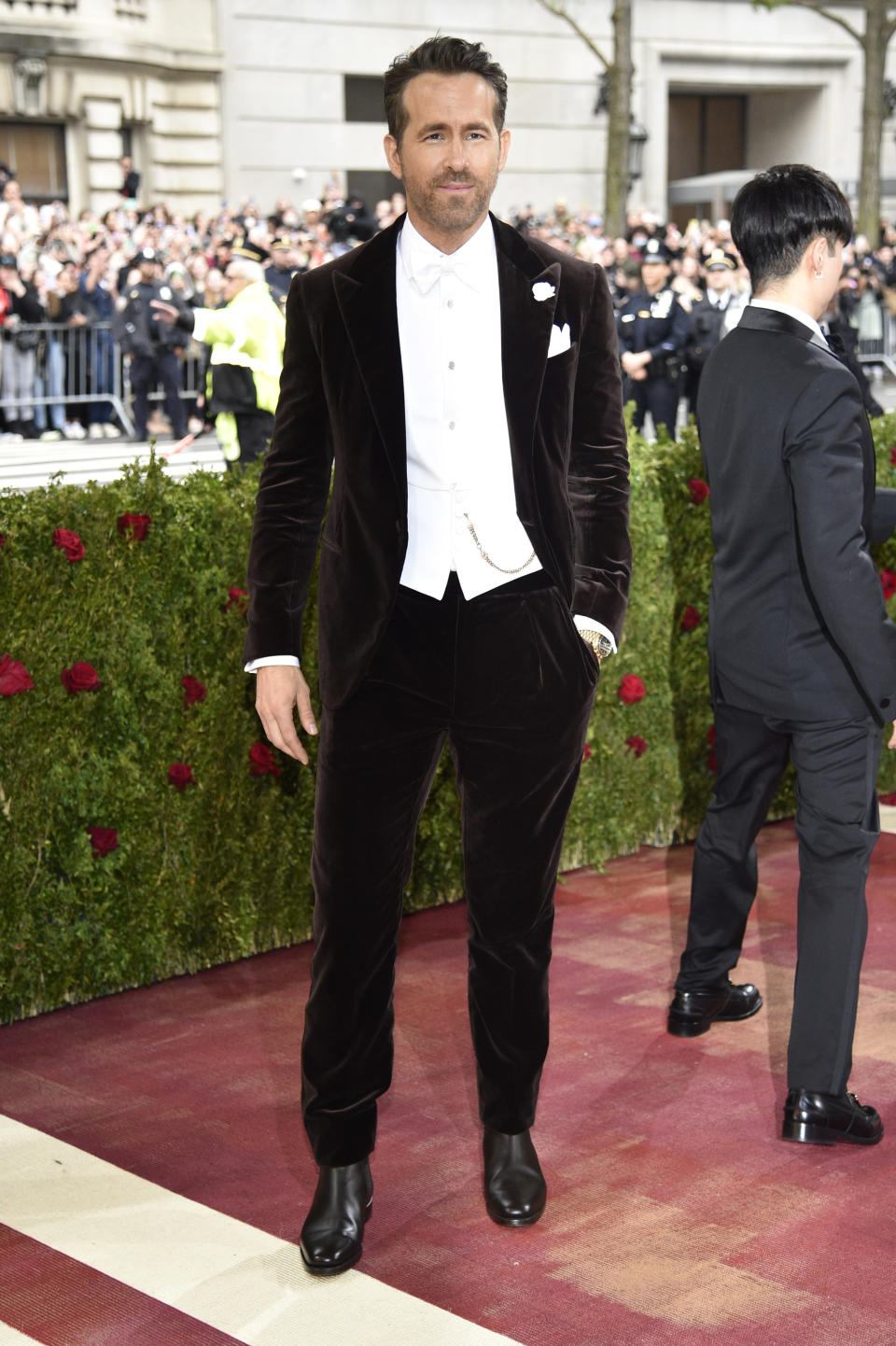 Ryan Reynolds attends The Metropolitan Museum of Art's Costume Institute benefit gala celebrating the opening of the "In America: An Anthology of Fashion" exhibition on Monday, May 2, 2022, in New York. (Photo by Evan Agostini/Invision/AP)