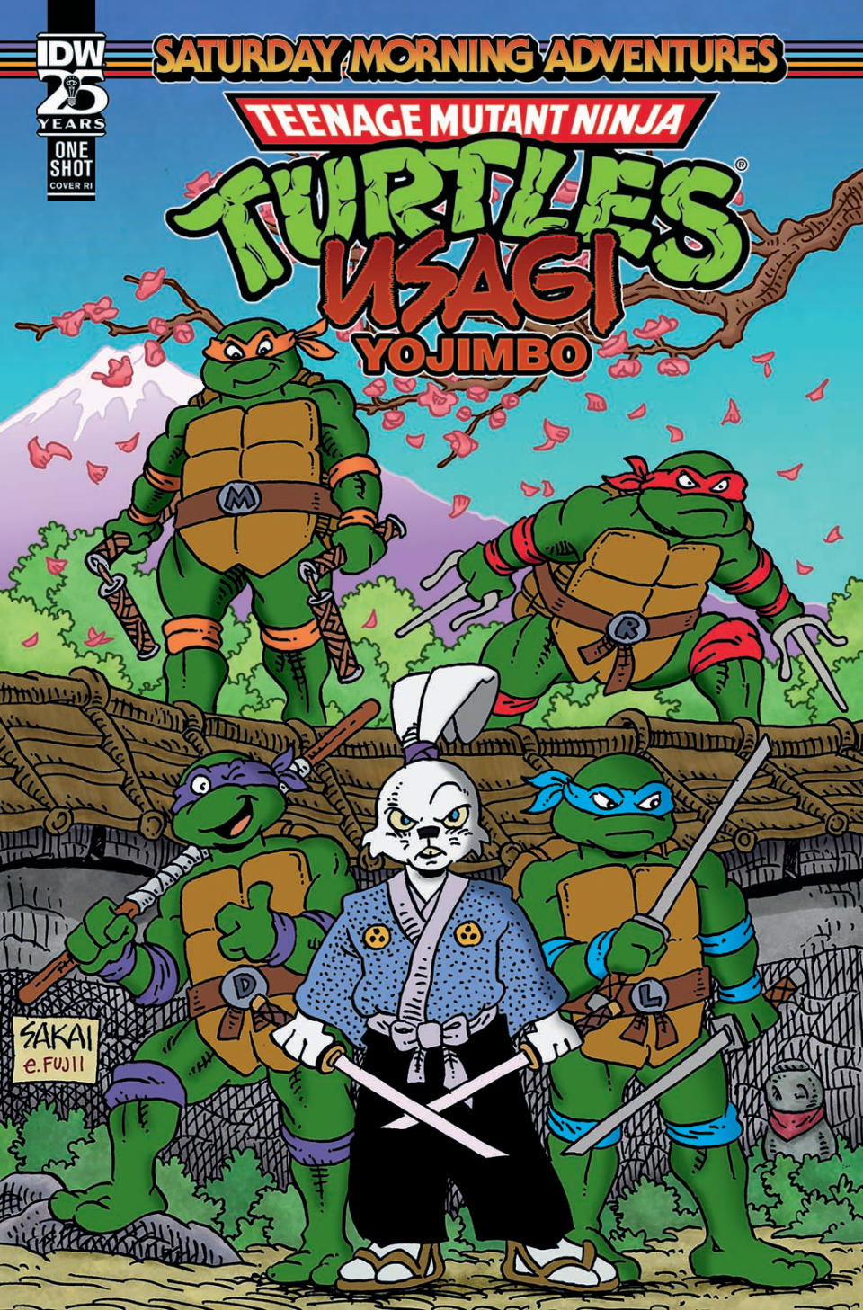 Covers from Teenage Mutant Ninja Turtles/Usagi Yojimbo: Saturday Morning Adventures