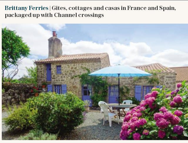 V2 | Brittany Ferries | Gites, cottages and casas in France and Spain, packaged up with Channel crossings