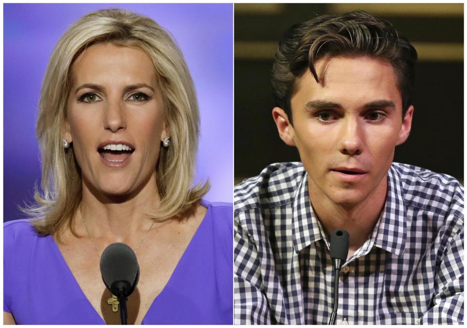 Fox TV host Laura Ingraham takes week-long break after mocking Florida shooting survivor David Hogg