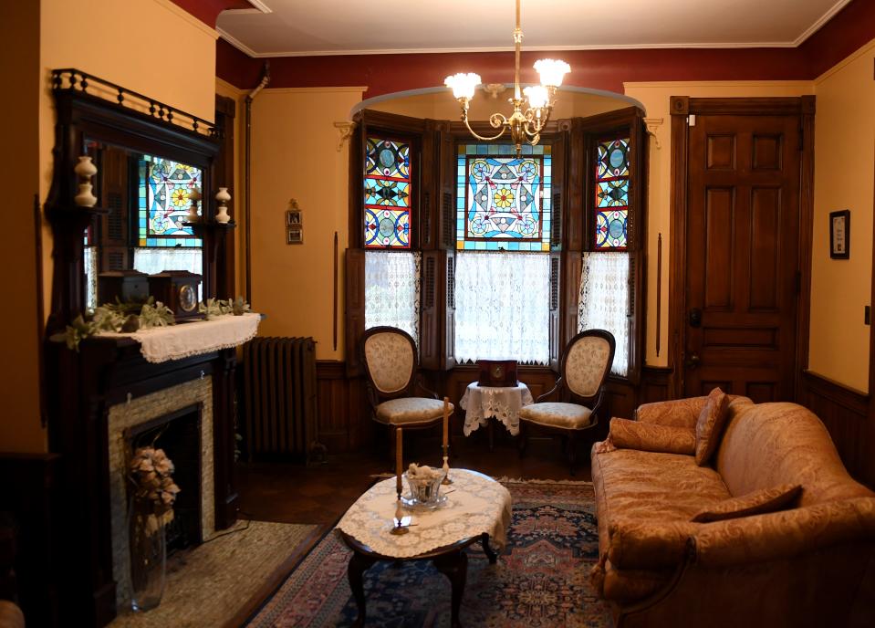 The men's parlor room inside the Gillis-Grier Bed and Breakfast Feb. 23, 2024, in Salisbury, Maryland.