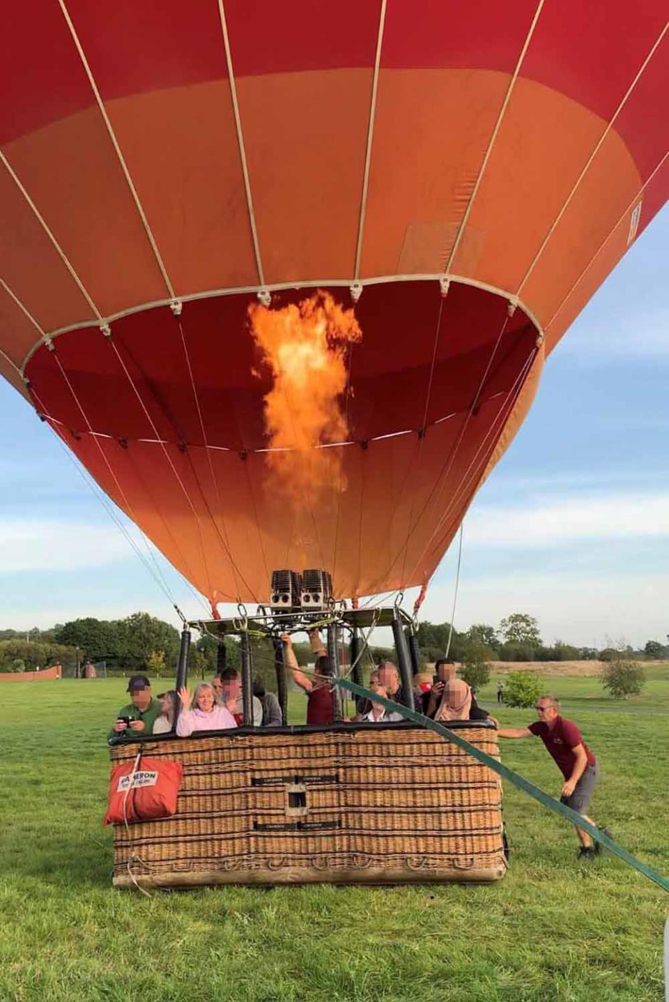 Sharon went on a hot air balloon ride in September 2021(Collect/PA Real Life)