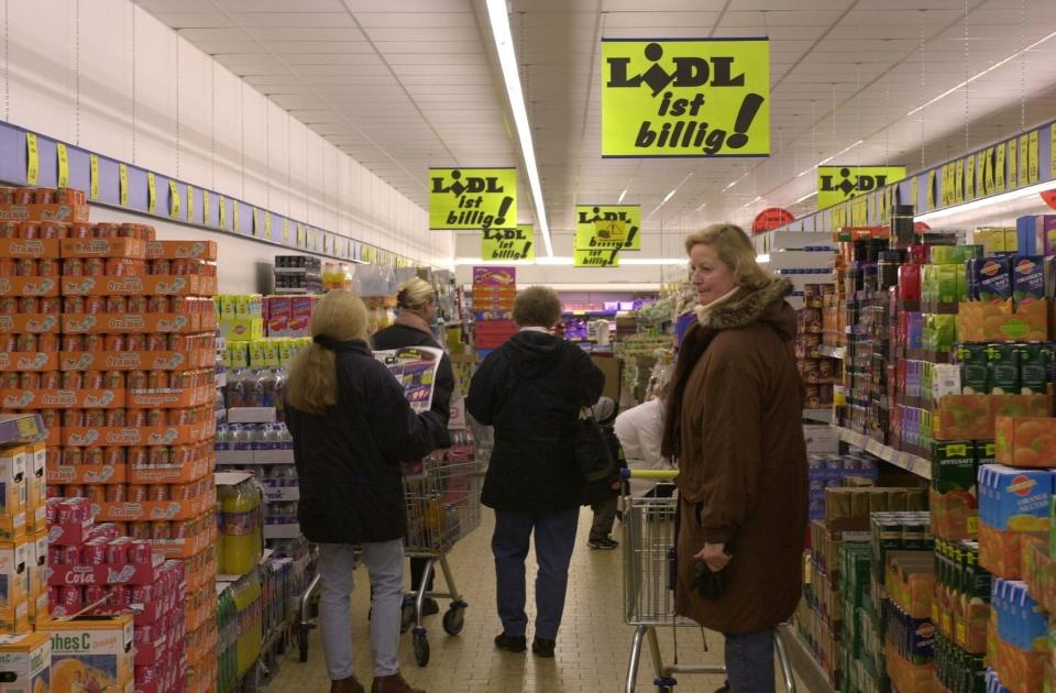 A Lidl store in Hamburg, Germany in 2001.