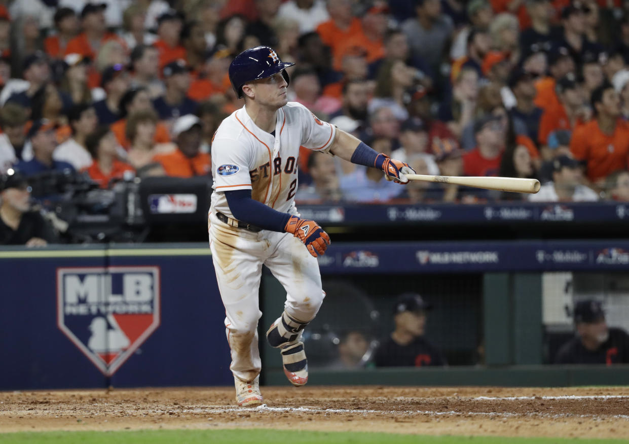 Alex Bregman is no stranger when it comes to going after Trevor Bauer. (AP Photo)