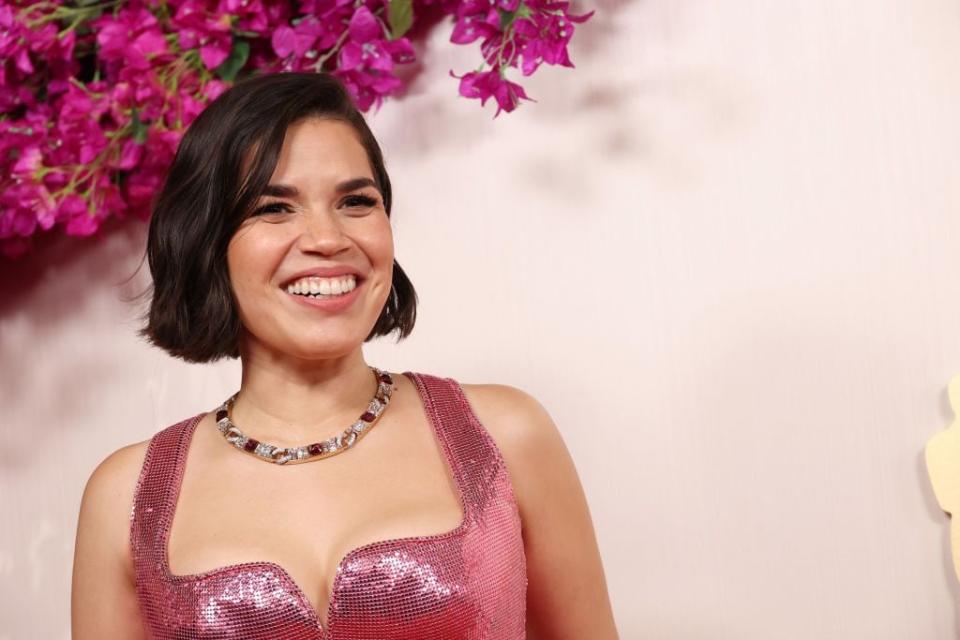 America Ferrera arrives for the Academy Awards.