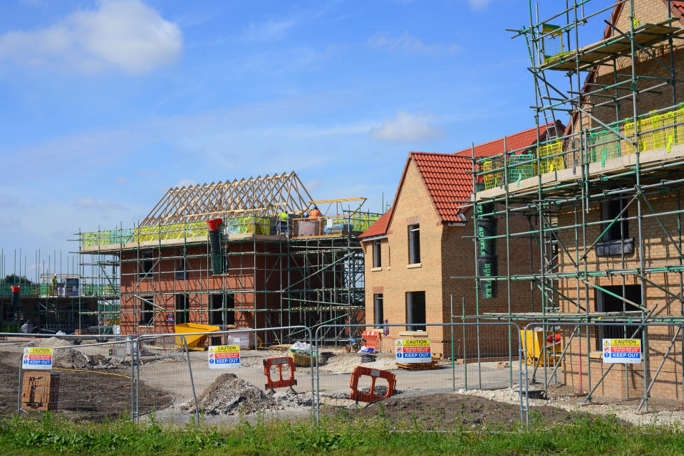 Activity in the house-building sector decreased for the third month running (Alamy/PA)