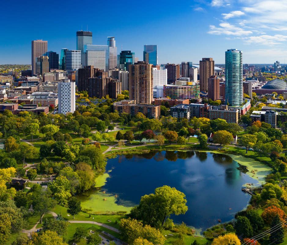 <p>Davel5957/Getty Images</p><p>Minneapolis-St. Paul is a giant, twin-citied park that affords easy and fast access to bike routes, hiking, hunting, climbing, skiing, waterfalls—you name it. Night owl adventurers can head 4 1/2 hours north to <a href="https://www.nps.gov/voya/" rel="nofollow noopener" target="_blank" data-ylk="slk:Voyageurs National Park;elm:context_link;itc:0;sec:content-canvas" class="link ">Voyageurs National Park</a> for exceptional stargazing and a shot at seeing the Northern Lights. If you happen to catch a spell of bad weather while in the Twin Cities, there’s plenty of art galleries and world-class museums. The region is served by Minneapolis–Saint Paul International Airport, one of the best in the country.</p><p><strong>When to Visit:</strong> June to August—which is the peak season for festivals and farmers markets.</p><p><strong>What to Do:</strong> Get out for a run at <a href="https://www.minneapolisparks.org/parks-destinations/parks-lakes/minneapolis_chain_of_lakes_regional_park/" rel="nofollow noopener" target="_blank" data-ylk="slk:Chain of Lakes Regional Park;elm:context_link;itc:0;sec:content-canvas" class="link ">Chain of Lakes Regional Park</a> in Minneapolis with about 15 miles of lakeside routes, which you can also bike. Paddlers can rent a kayak and take in a great view of the city from the water. Nearly every Minneapolis resident is within 10 minutes of a park. <a href="https://www.minneapolisparks.org/parks-destinations/parks-lakes/theodore_wirth_regional_park/" rel="nofollow noopener" target="_blank" data-ylk="slk:Theodore Wirth Regional Park;elm:context_link;itc:0;sec:content-canvas" class="link ">Theodore Wirth Regional Park</a> is right in town and has just about every activity short of rock climbing.</p><p><strong>Where to Stay:</strong> <a href="https://www.chambershoteldowntown.com/about" rel="nofollow noopener" target="_blank" data-ylk="slk:The Chambers Hotel;elm:context_link;itc:0;sec:content-canvas" class="link ">The Chambers Hotel</a> is a Hennepin Avenue property with punchy design that draws inspo from the arts district and leads out to Target Field where the Twins play. A convent-turned-boutique hotel, <a href="https://www.celestestpaul.com/" rel="nofollow noopener" target="_blank" data-ylk="slk:Celeste of St Paul + Bar;elm:context_link;itc:0;sec:content-canvas" class="link ">Celeste of St Paul + Bar</a> also has a prime location neighboring a historic theater and a 10-minute walk from where the Minnesota Wild play.</p><p><strong>Where to Eat:</strong> <a href="https://www.barlagrassa.com/" rel="nofollow noopener" target="_blank" data-ylk="slk:Bar La Grassa;elm:context_link;itc:0;sec:content-canvas" class="link ">Bar La Grassa</a>’s chef won a James Beard Award for high-level Italian takes on classics like meatballs and Bolognese. Over the river in St. Paul, <a href="https://elburritomercado.com/" rel="nofollow noopener" target="_blank" data-ylk="slk:El Burrito Mercado;elm:context_link;itc:0;sec:content-canvas" class="link ">El Burrito Mercado</a> has massive portions of Mexican staples and a nice patio. Pay homage to the cheese-stuffed Juicy Lucy burger at its birthplace, <a href="https://mattsbar.com/" rel="nofollow noopener" target="_blank" data-ylk="slk:Matt's Bar;elm:context_link;itc:0;sec:content-canvas" class="link ">Matt's Bar</a>. Catch live music at <a href="https://www.rok-bar.com/" rel="nofollow noopener" target="_blank" data-ylk="slk:ROK;elm:context_link;itc:0;sec:content-canvas" class="link ">ROK</a>, where you can also get a good pulse of the region’s craft cocktail scene with a margarita crafted with Palo Santo bitters or a spiked yuzu lemonade.</p>