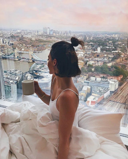 Views at the Shangri-La at The Shard are one of the most Insta-worthy in the city. Photo: Instagram @karenwazenb