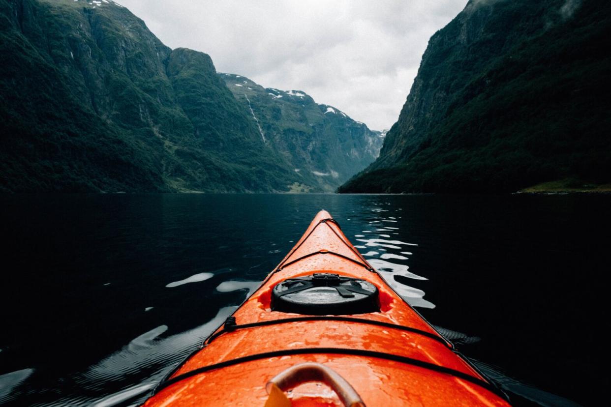 canoe in a river