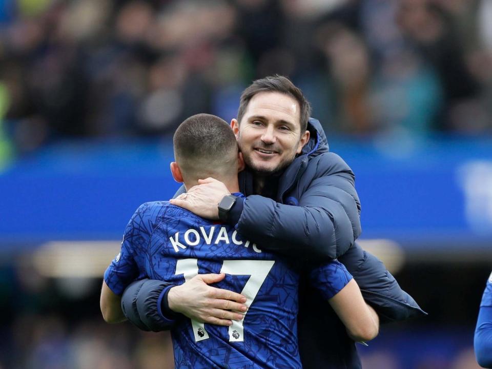 Kovacic hugs Lampard after Chelsea beat Tottenham: AP