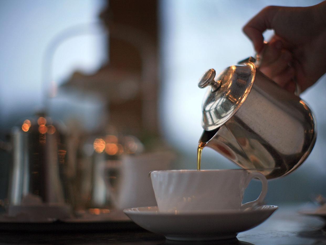 Tea at Betty's Tea Room in Harrogate, England.