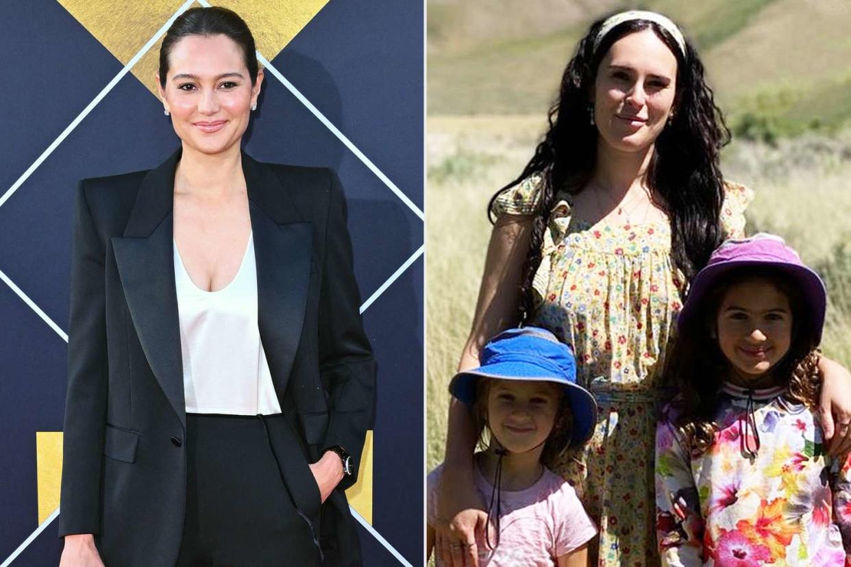 <p>ROBYN BECK/AFP/Getty; Emma Heming Willis/Instagram</p> Emma Heming Willis(L), Rumer Willis with sisters Evelyn and Mabel (R)