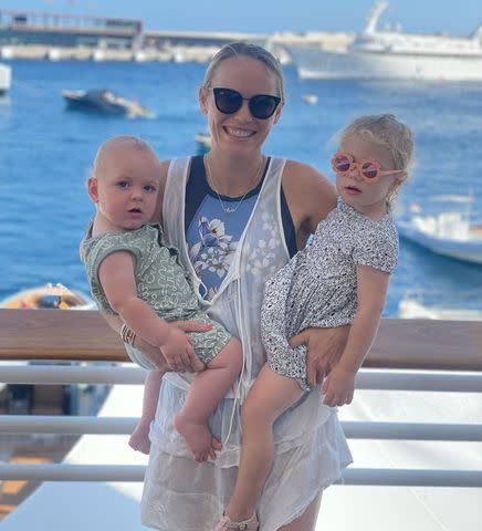 <p>Caroline Wozniacki/Instagram</p> Caroline Wozniacki and her two kids